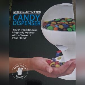 White Motion-Activated Candy Dispenser